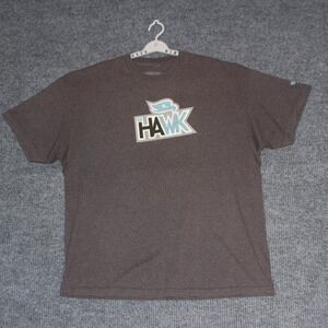 Y2K Tony Hawk Graphic T Shirt Mens XXL Brown Short Sleeve Skateboarding Skater‎